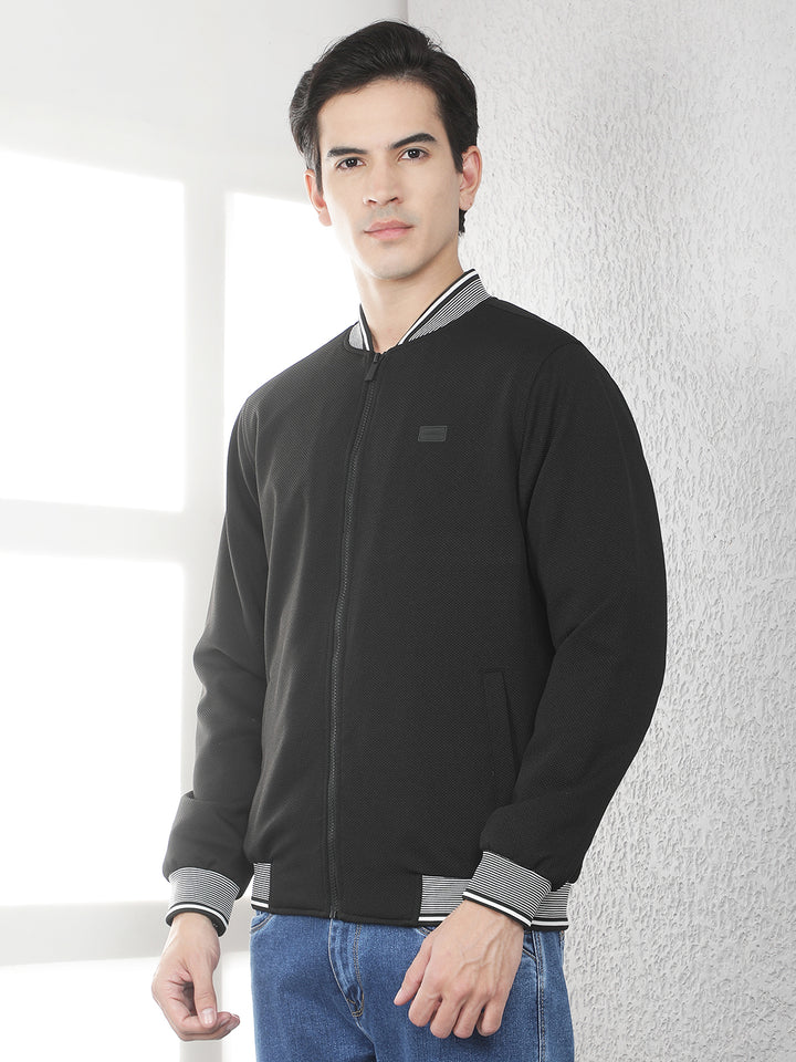Minimalist Midnight Black Puffer Jacket