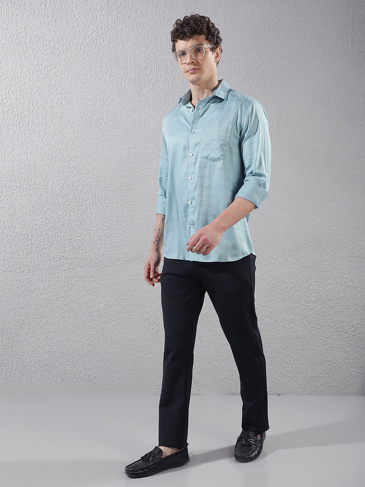 Navy Blue Knitted Trousers