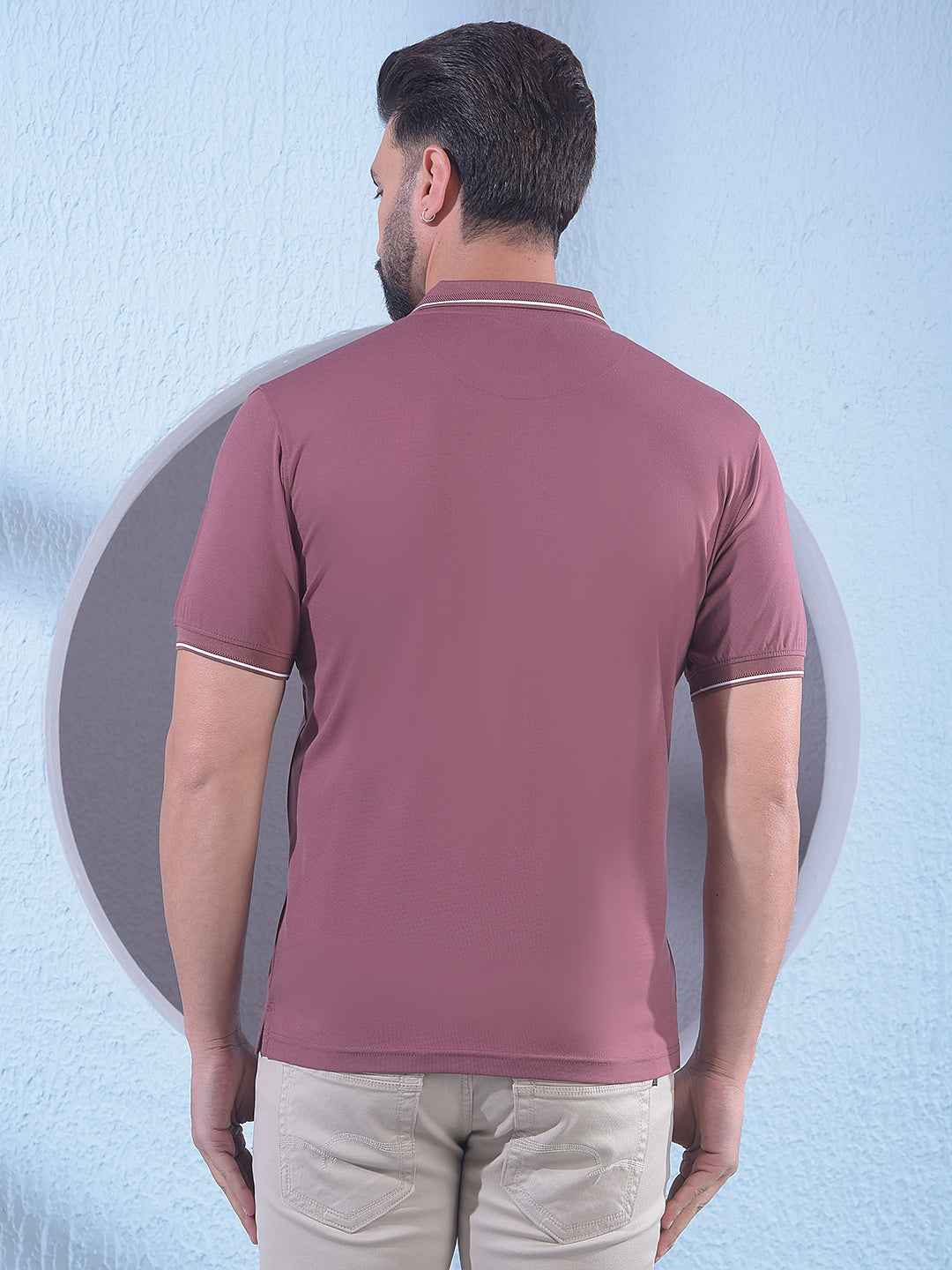 Bold Rose Pink Pique T-Shirt