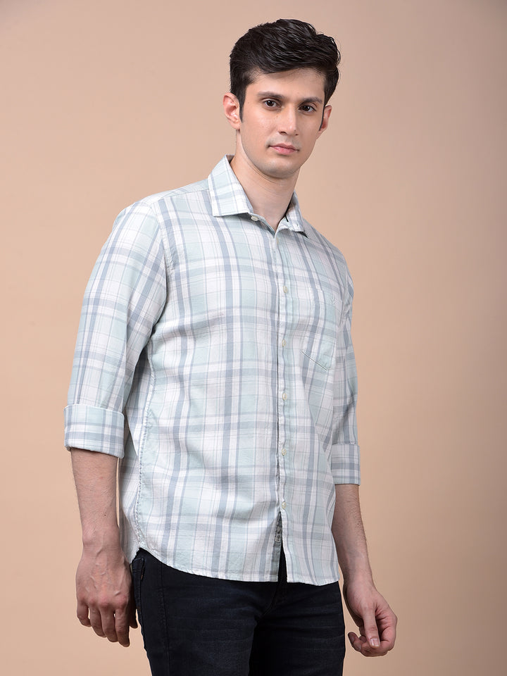 Multi-Color Checked 100% Cotton Shirt