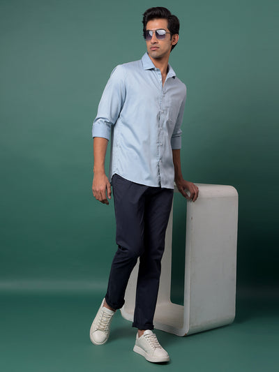 Edgy Blue Shirt