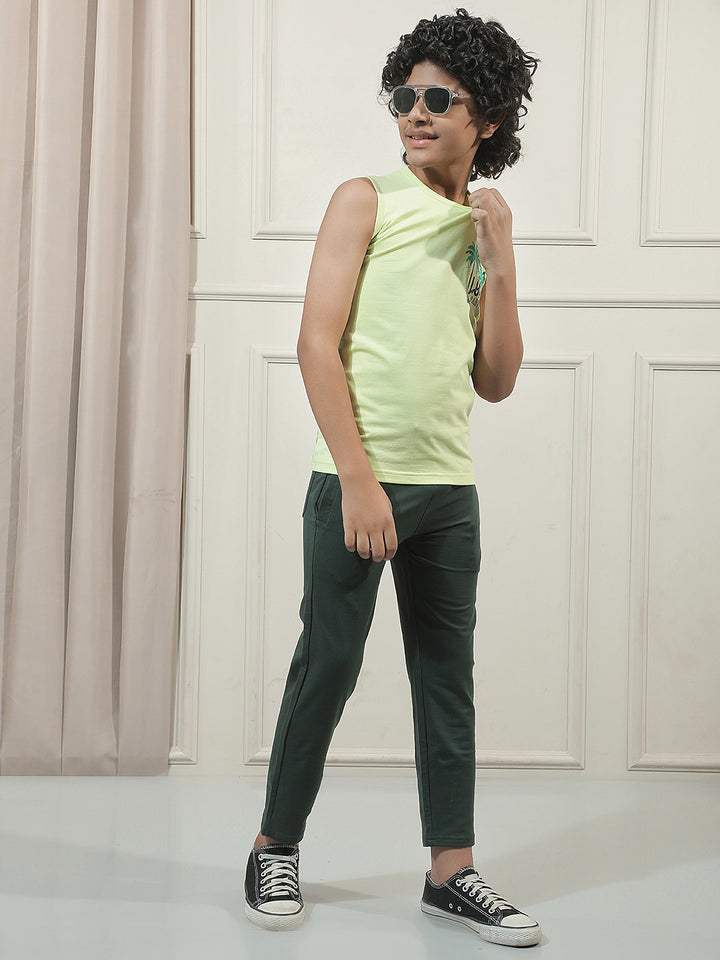 Green Typographic T-Shirt
