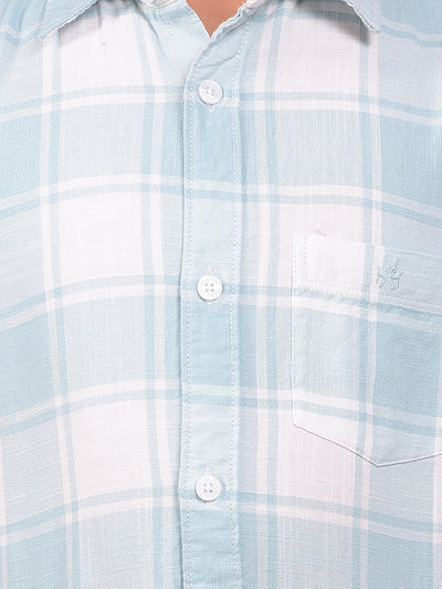 Green Checked 100% Cotton Shirt