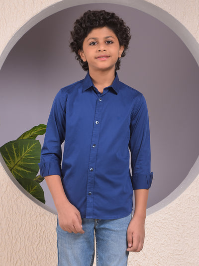 Blue 100% Cotton Shirt