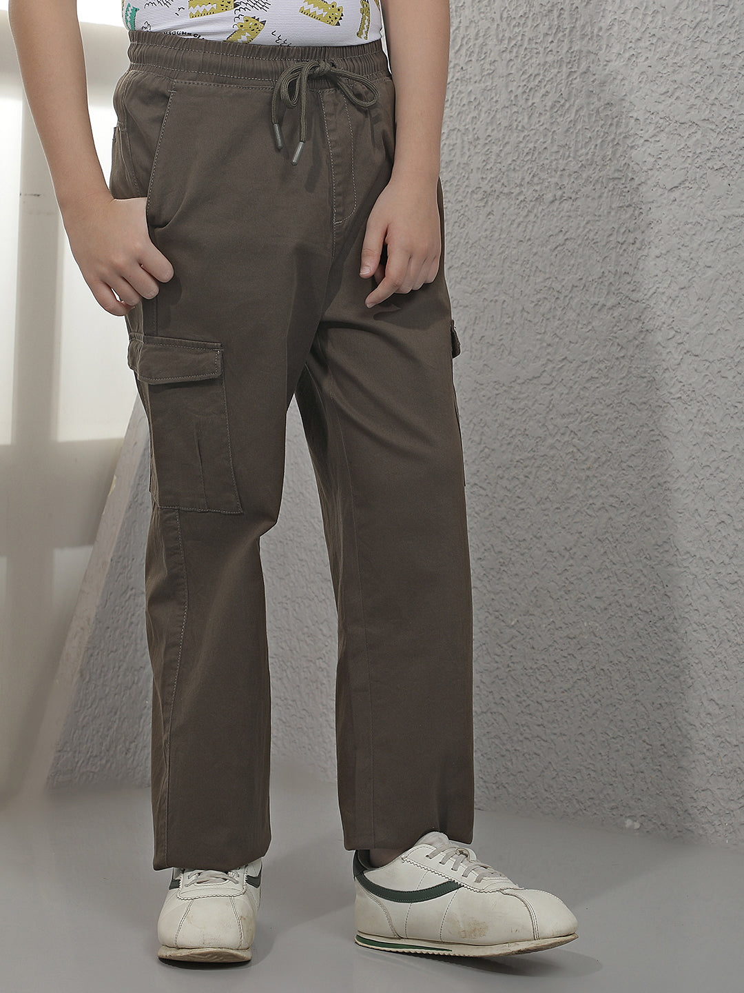 Tailored Walnut Brown Cargo Trackpants
