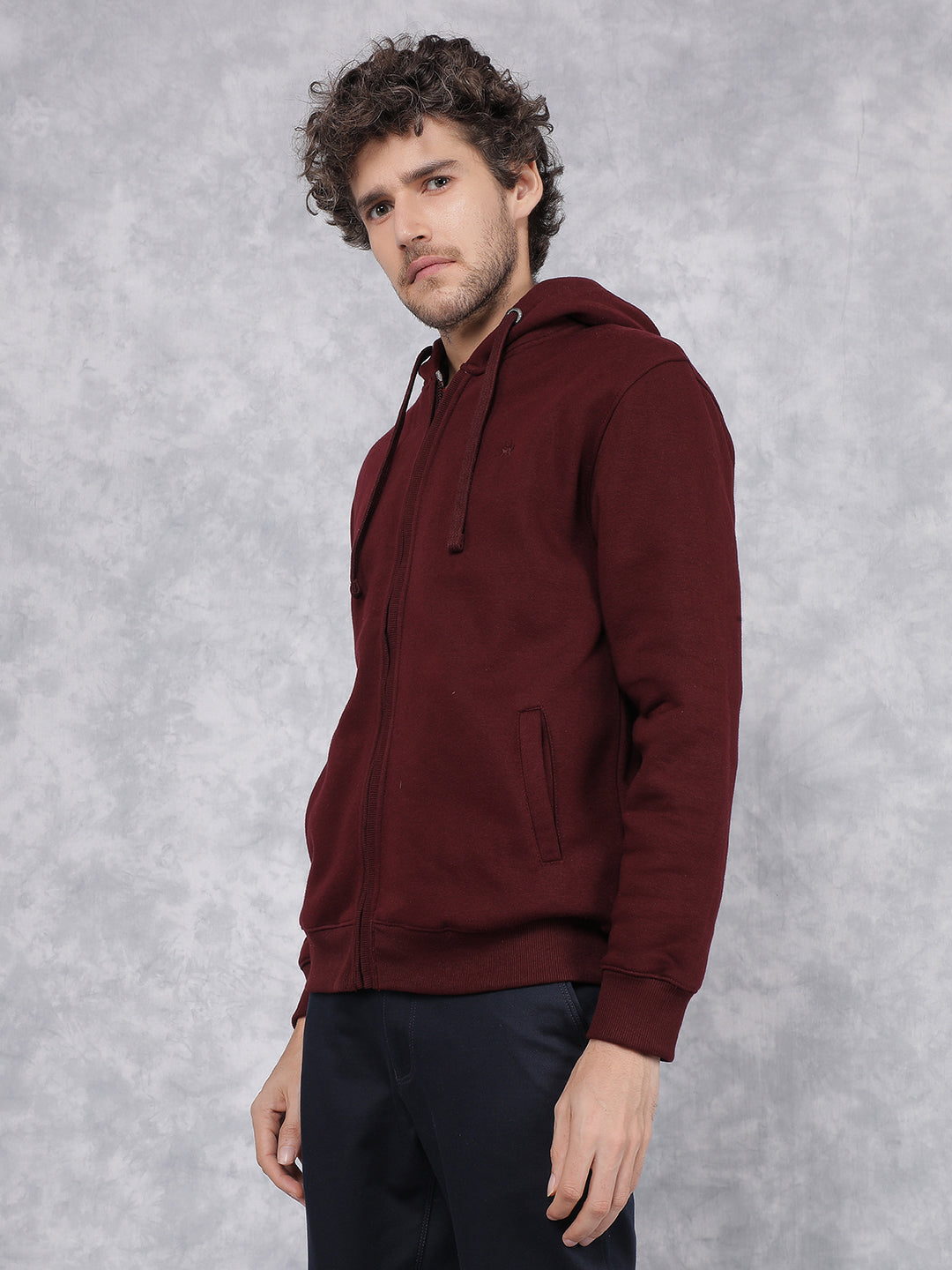 Merlot Zip-Up Hoodie