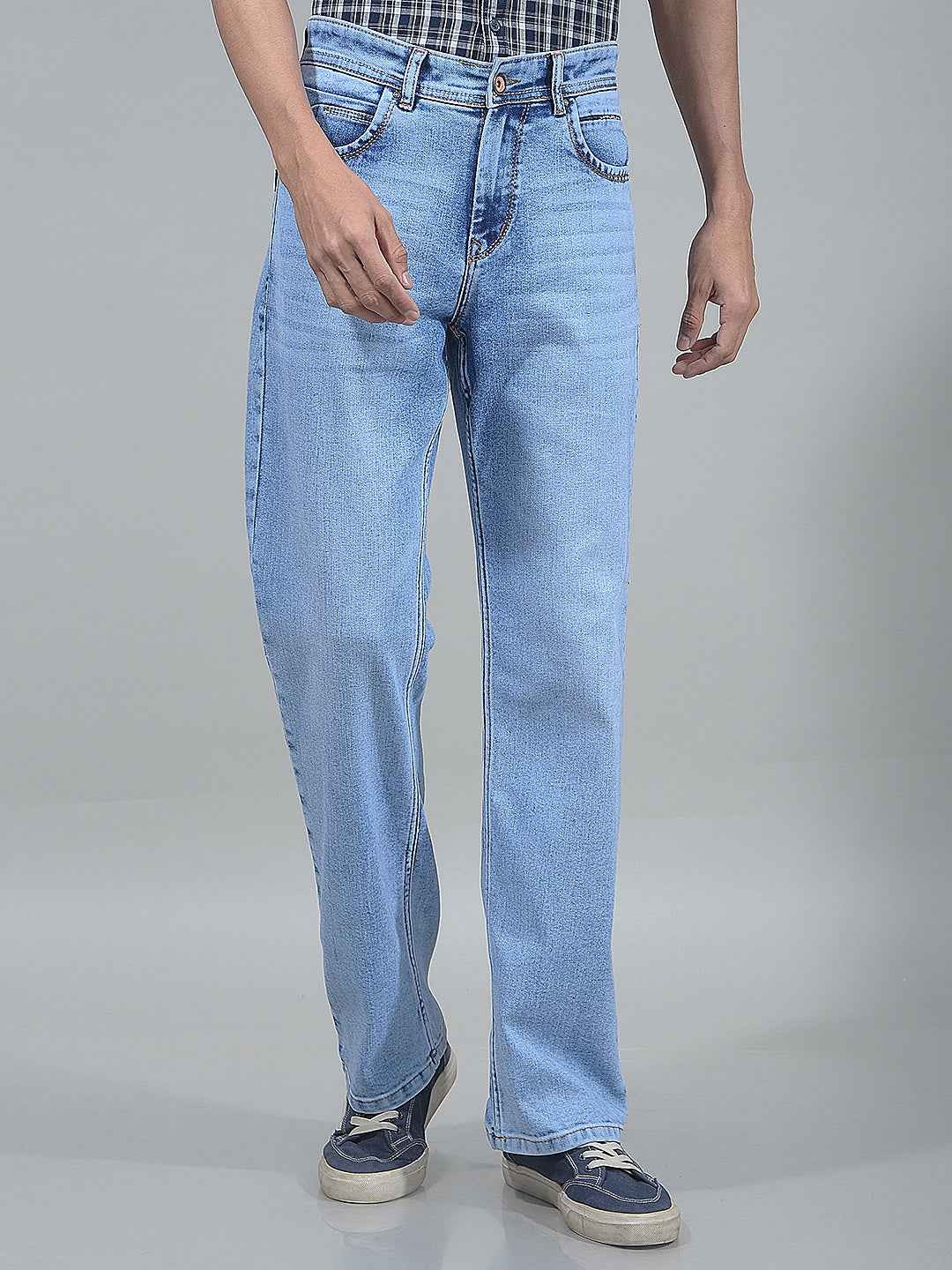 Blue Relaxed Baggy Jeans