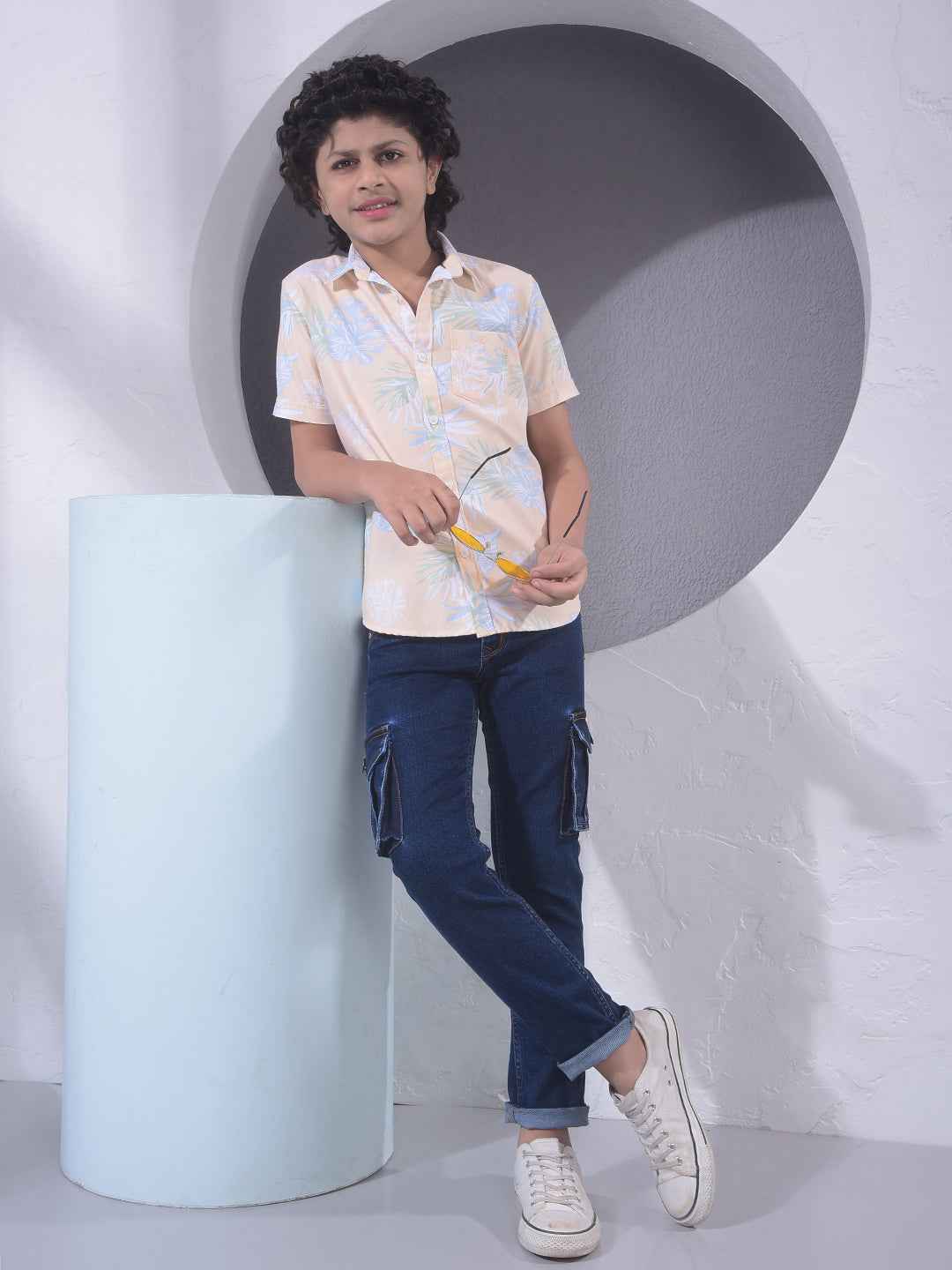 Indigo Blue Utility Cargo Jeans