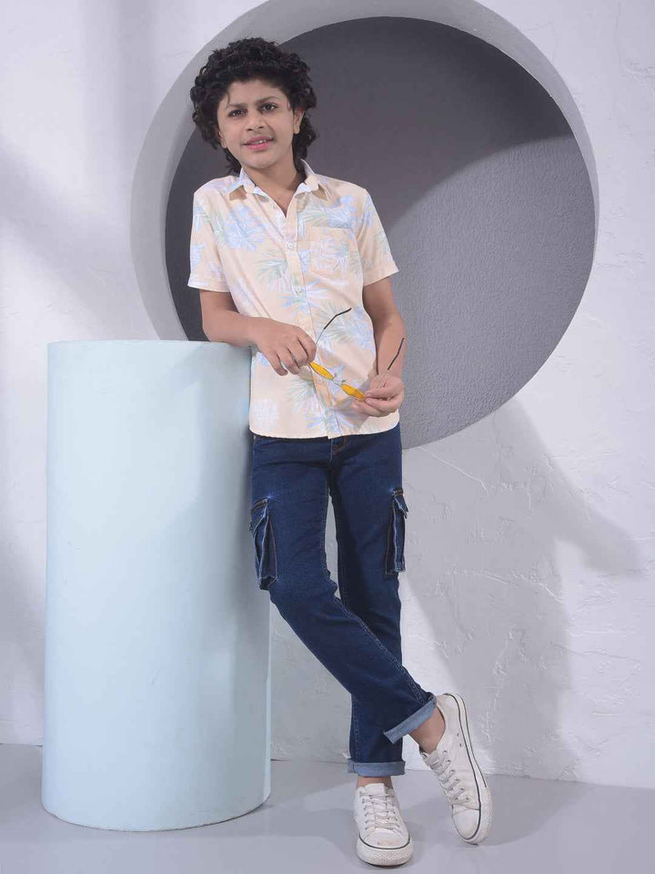 Indigo Blue Utility Cargo Jeans