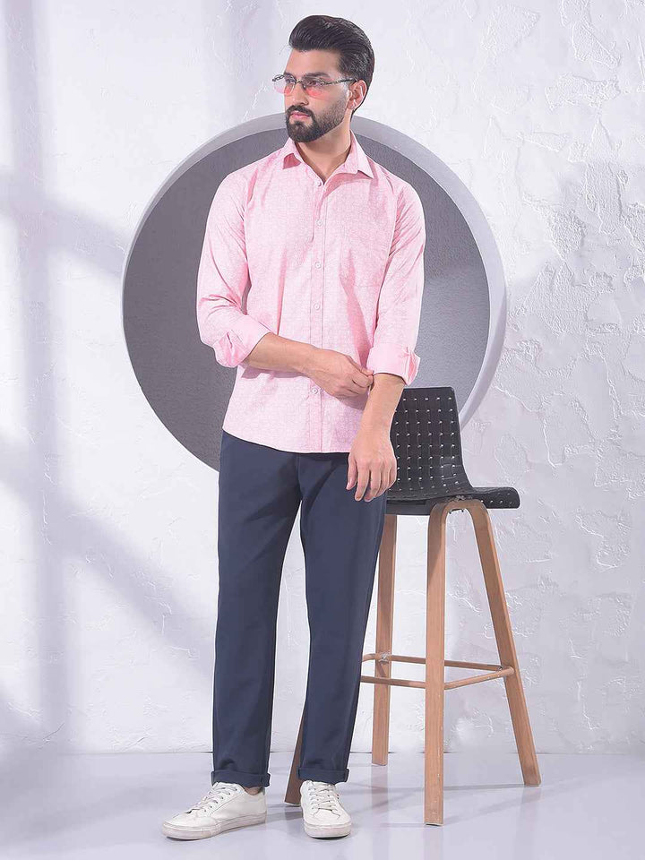 Peach Graphic Print Shirt