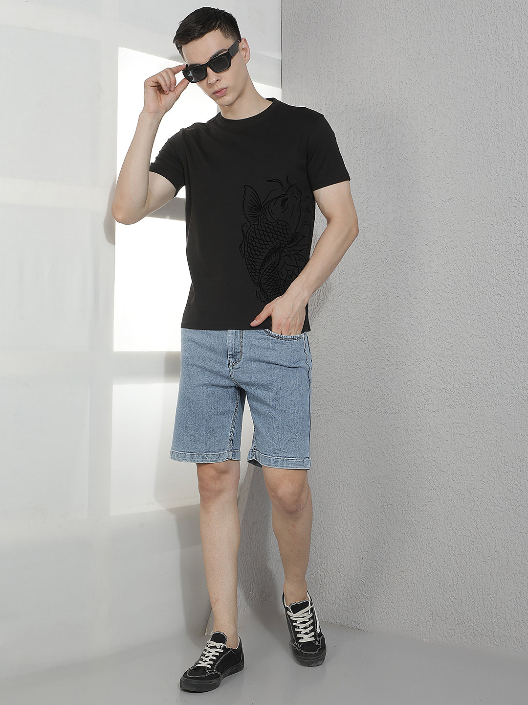 Black Graphic Printed T-Shirt