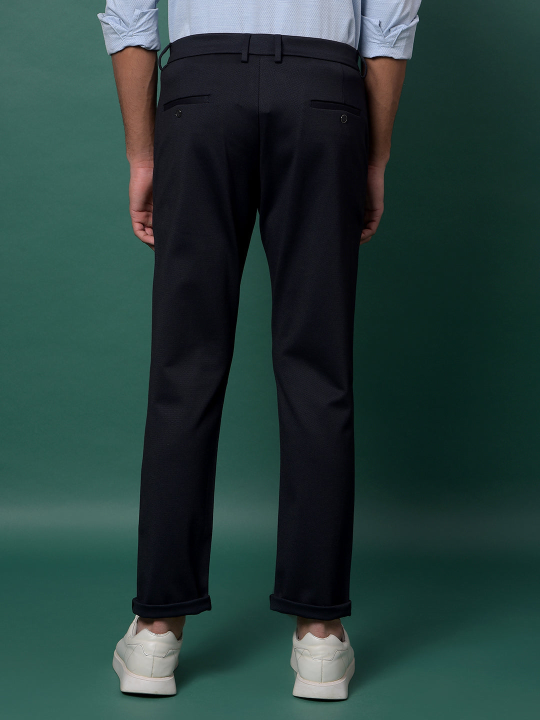 Black Knit Comfort Trousers