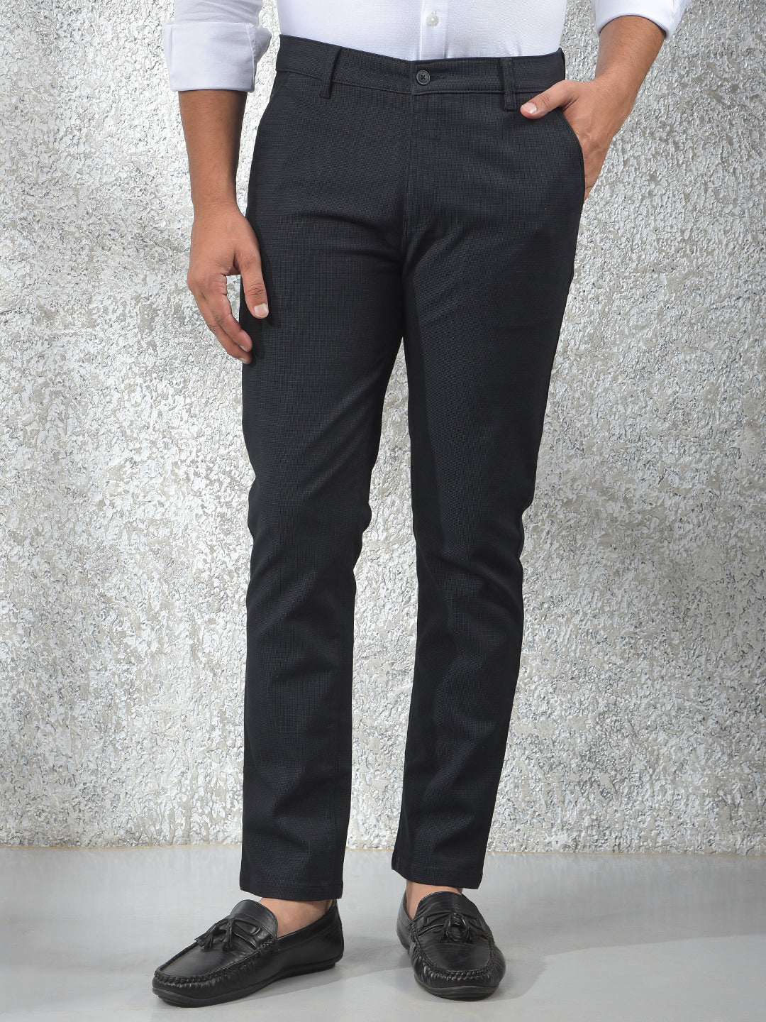 Black Printed Trousers