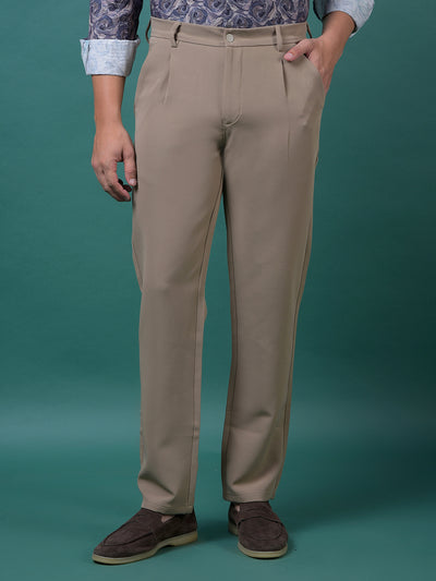 Khaki Korean Fit Trousers
