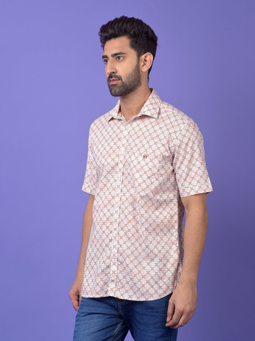 Red Printed Shirt