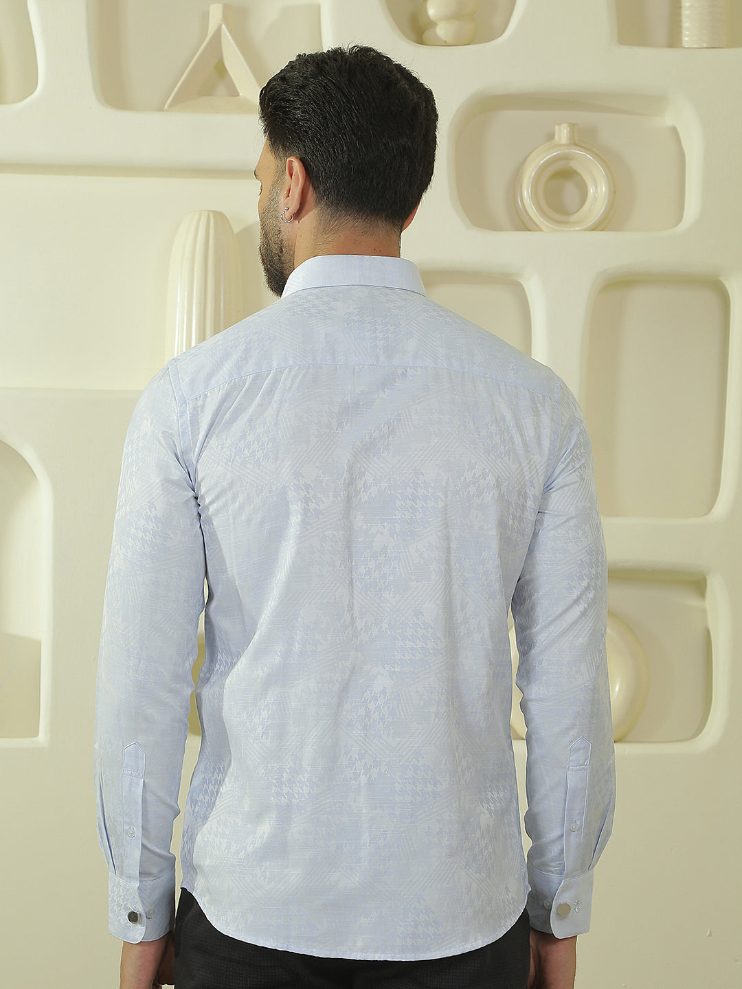Essential Royal Blue Printed Shirt