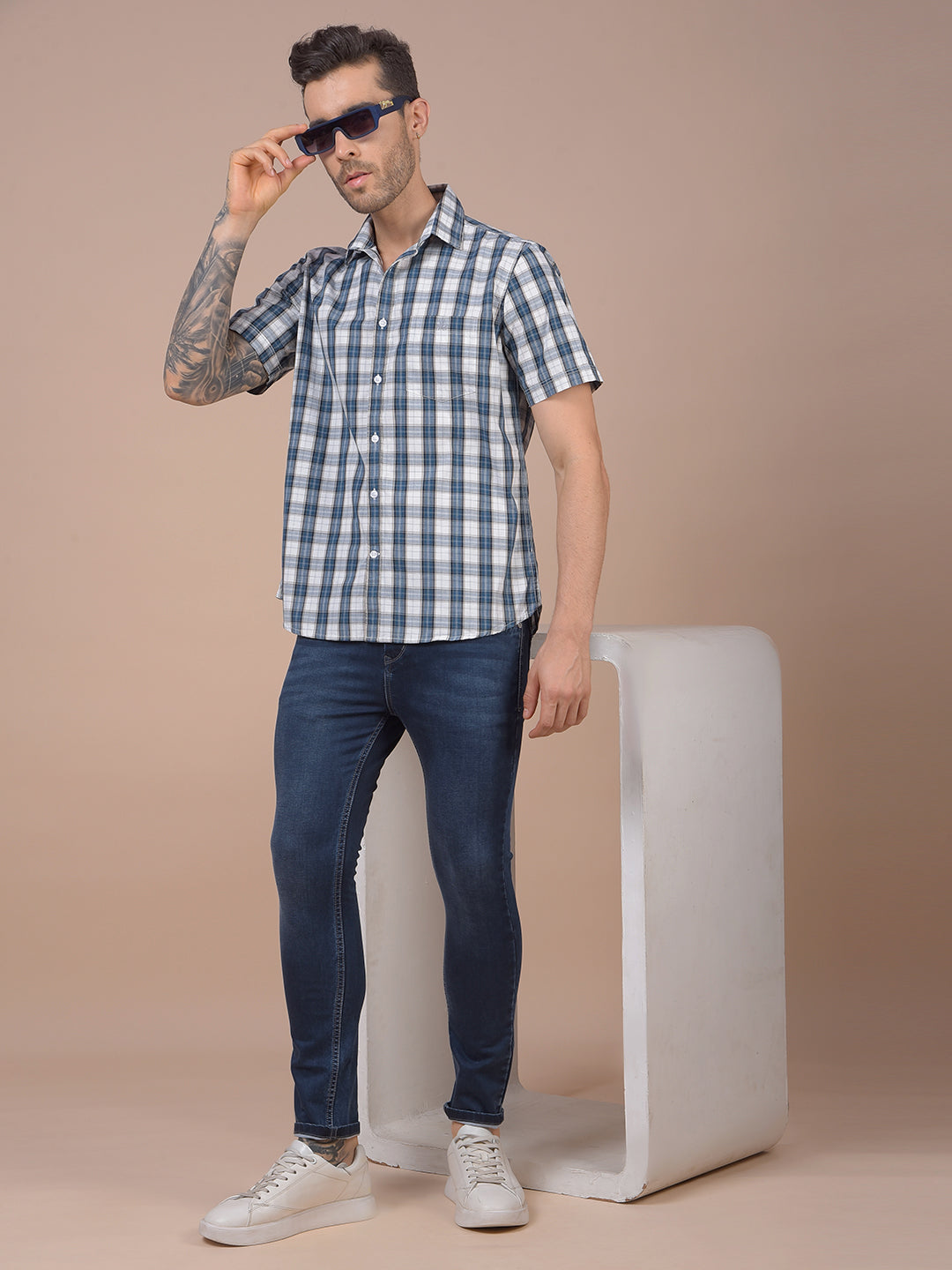 Shadow Blue Skinny Fit Jeans