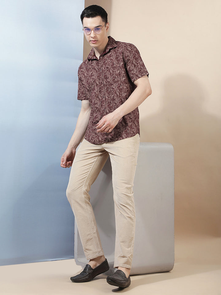 Refined Taupe Beige Corduroy Trousers