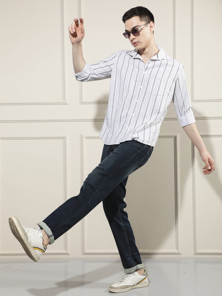 Urban Sapphire Blue Straight Jeans