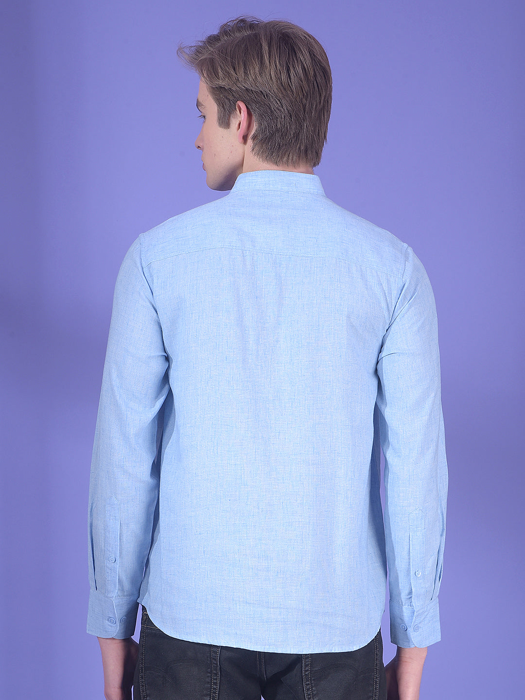 Loom Celadon Blue Linen Kurta
