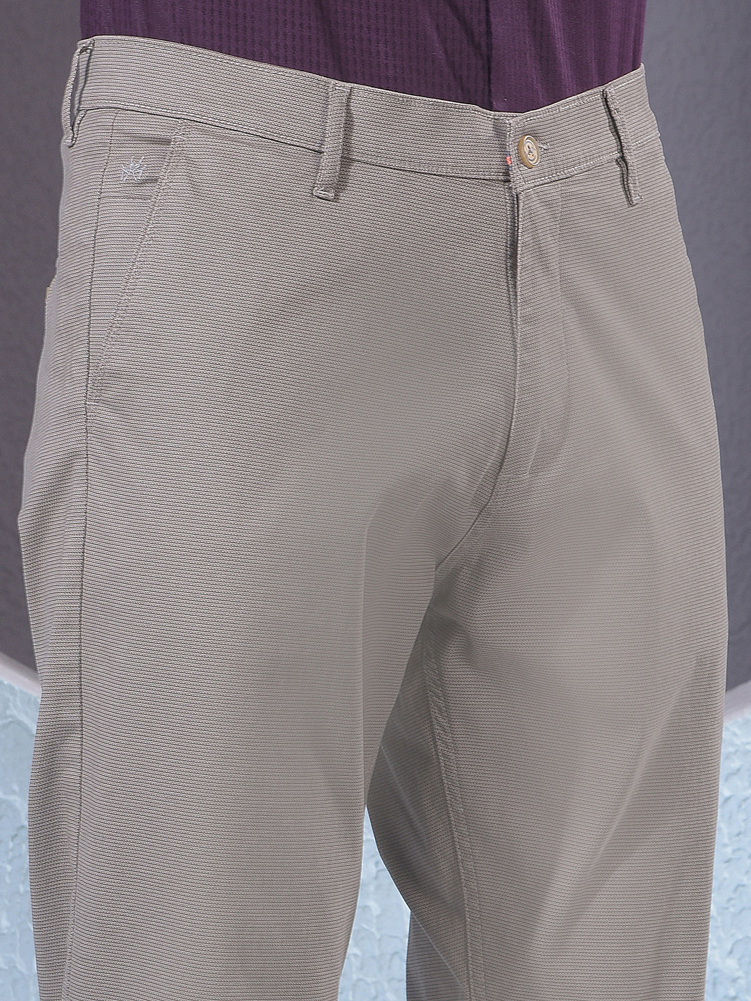 Utility Khaki Printed Trousers