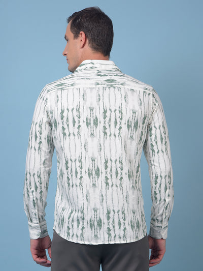 Green Printed Shirt