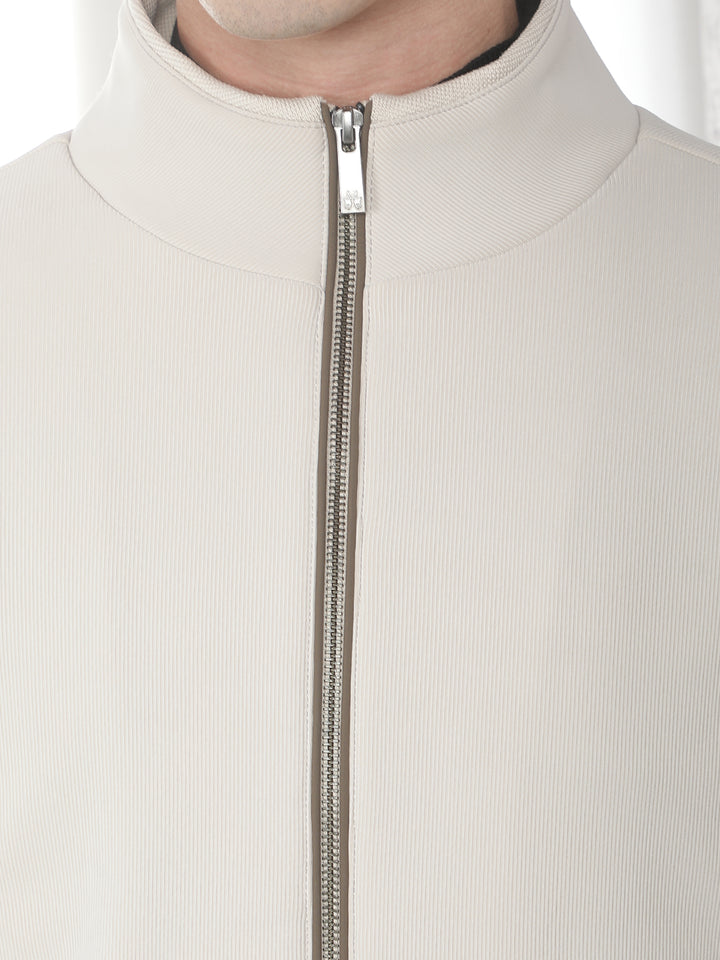 Sleek Warm Cream Padded Jacket