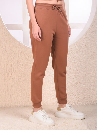 Brown Athleisure Joggers