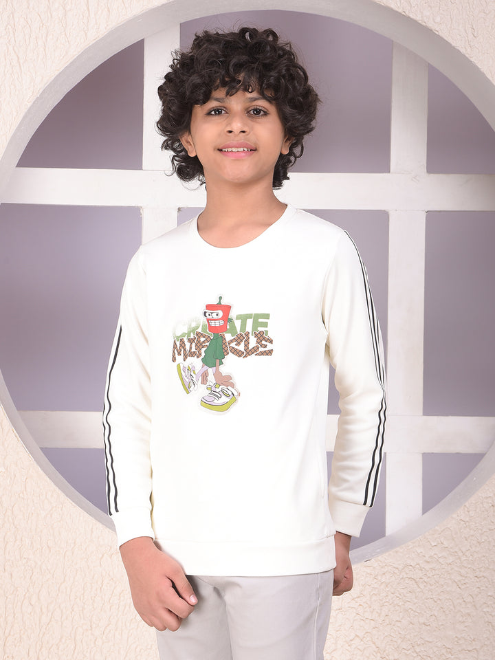 Off White Graphic Print Sweatshirt