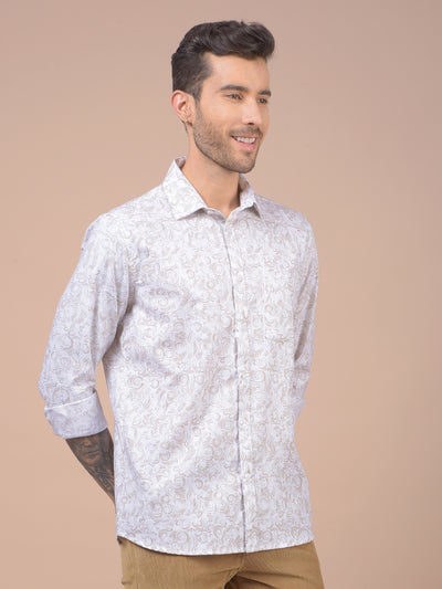 Grey Printed Shirt