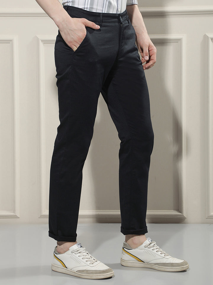 Navy Blue Chino Trousers