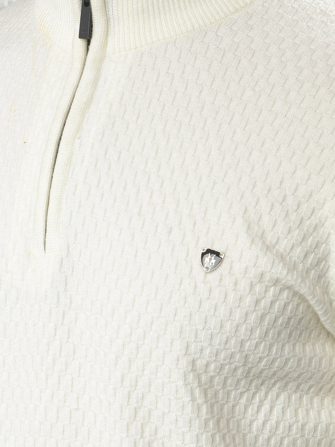 Off White Jacquard Sweater