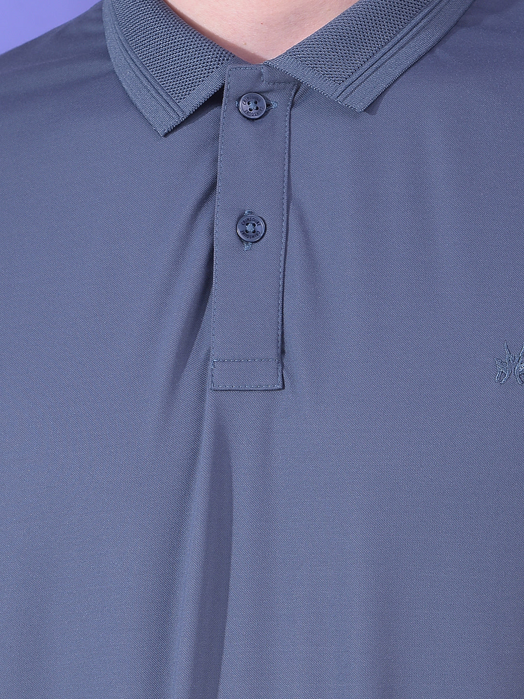 Contemporary Blue Polo T-Shirt