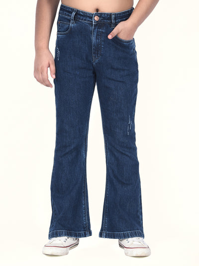 Tailored Edge Blue Bootcut Jeans