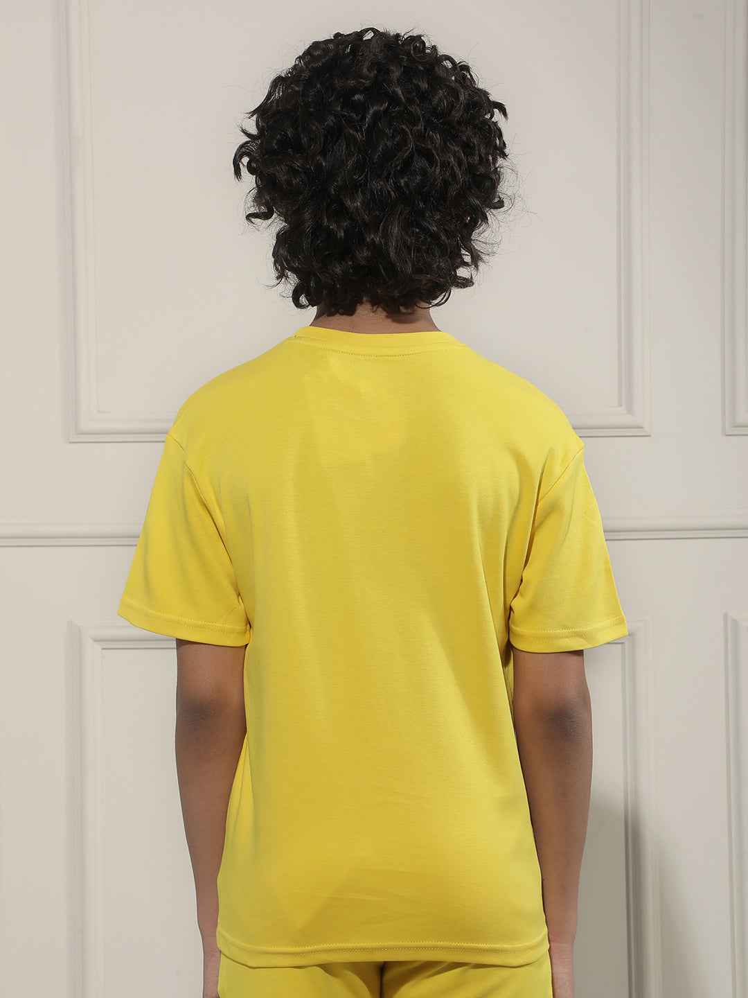Yellow Typographic 100% Cotton T-Shirt