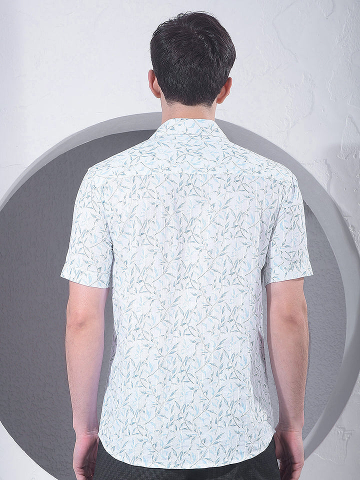 Green Floral Print Shirt