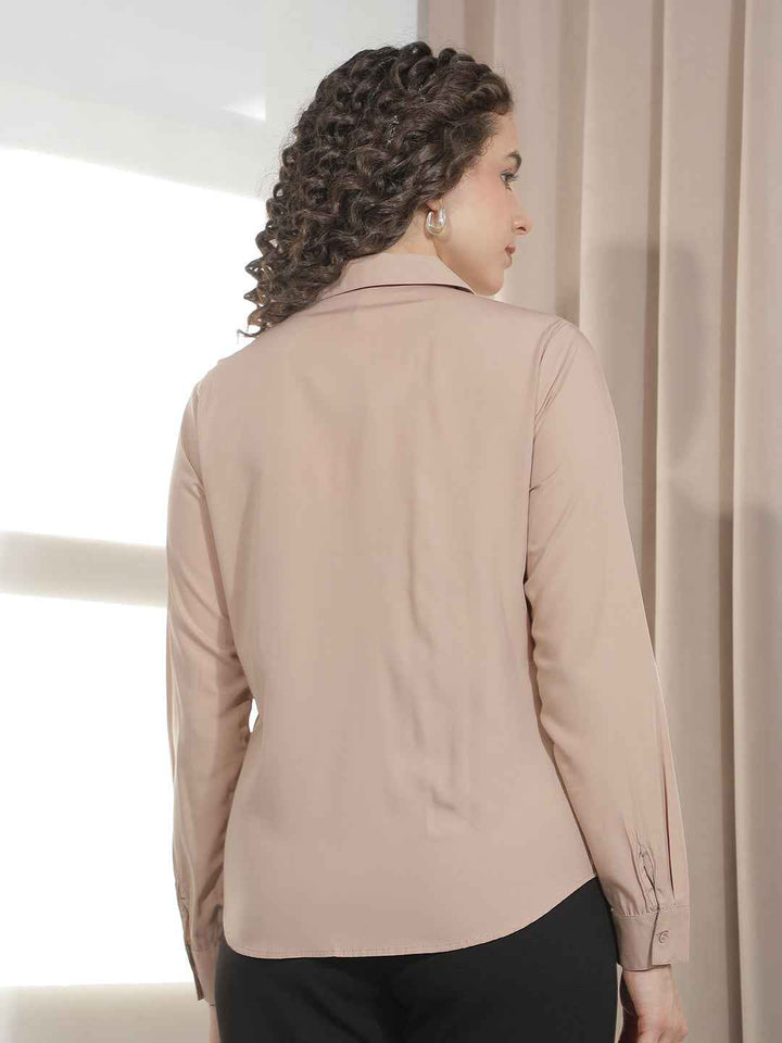 Neutral Beige Modal Comfort Top
