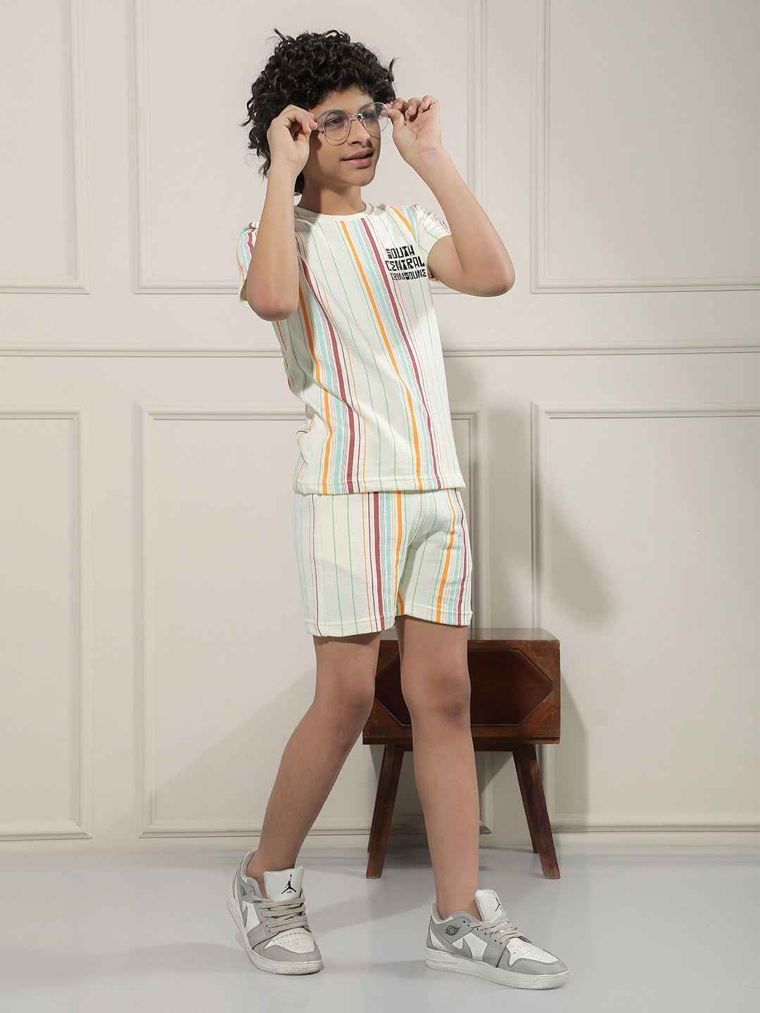 Multi-Color Vertical Stripes T-Shirt