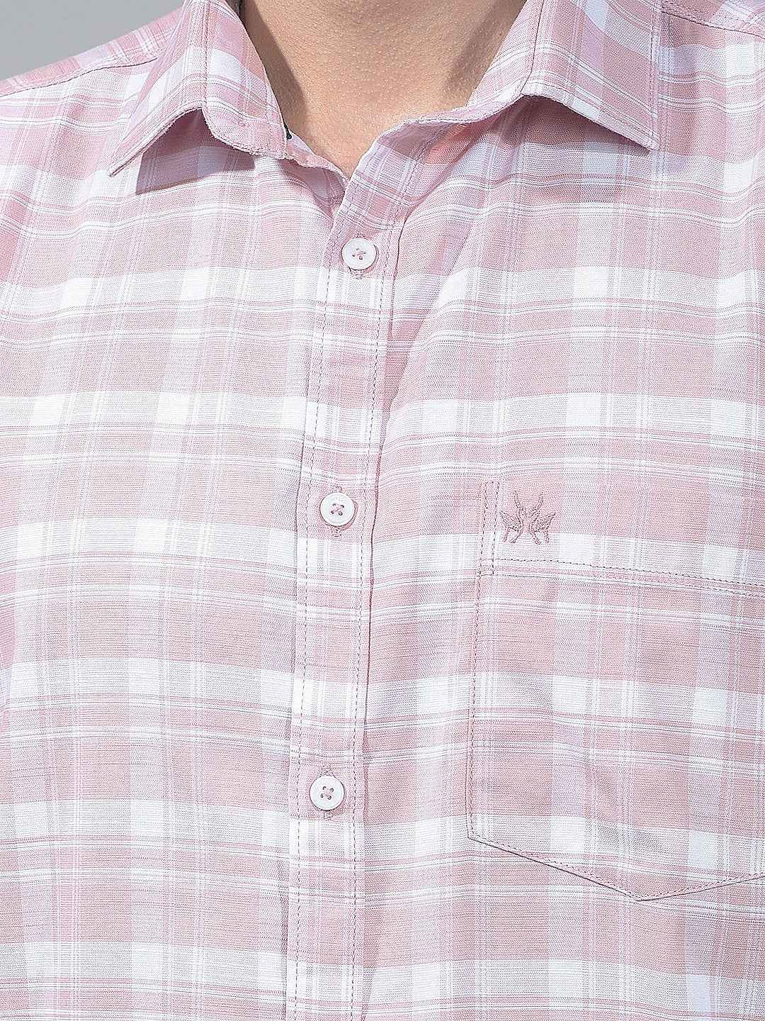 Soft Pink Check Shirt
