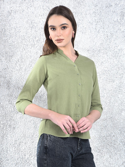 Sage Harmony Mandarin Shirt