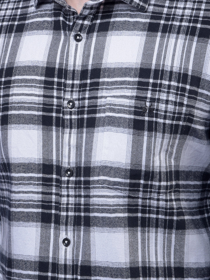 Black Checked 100% Cotton Shirt