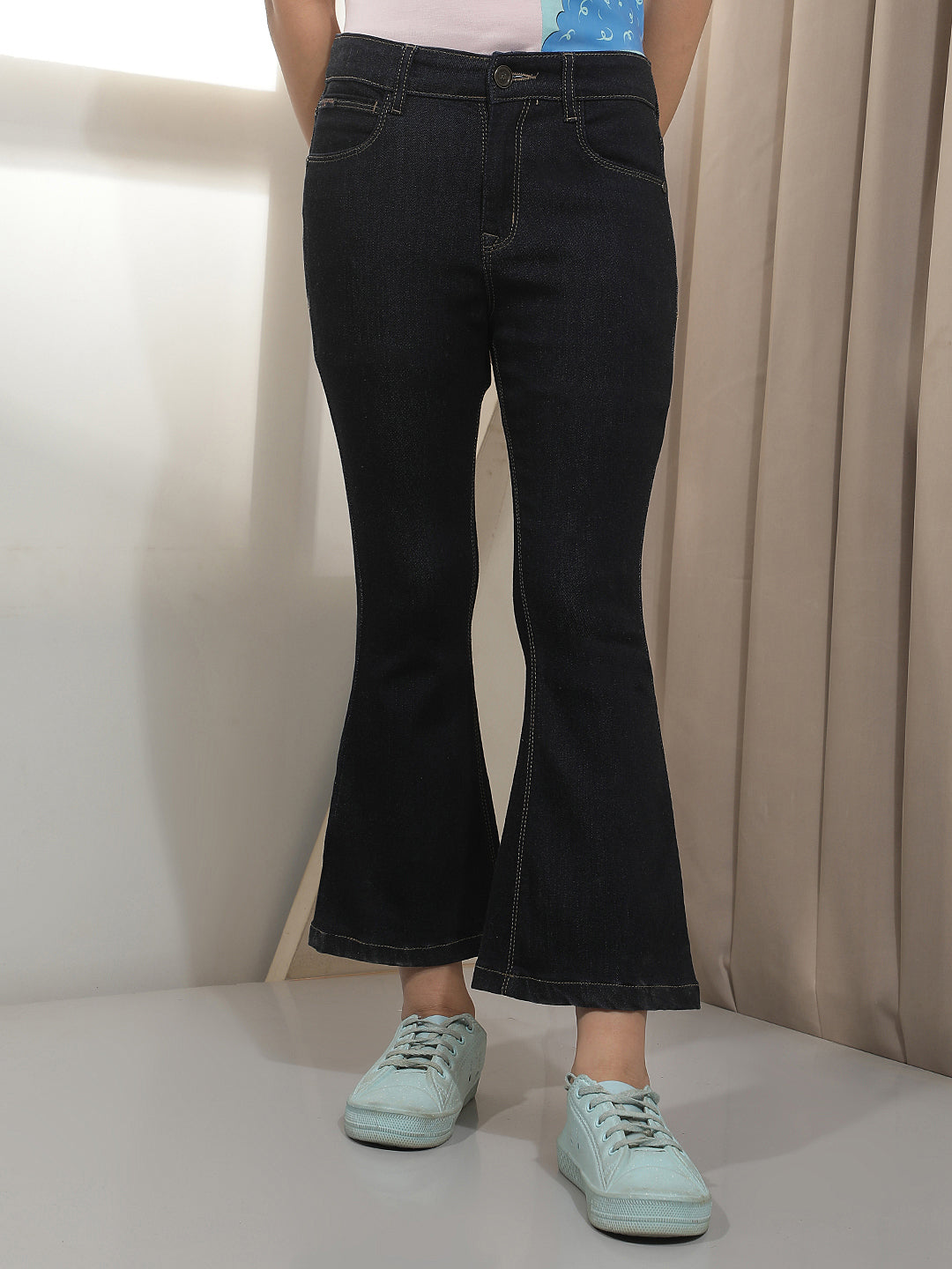 Navy Blue Bootcut Jeans