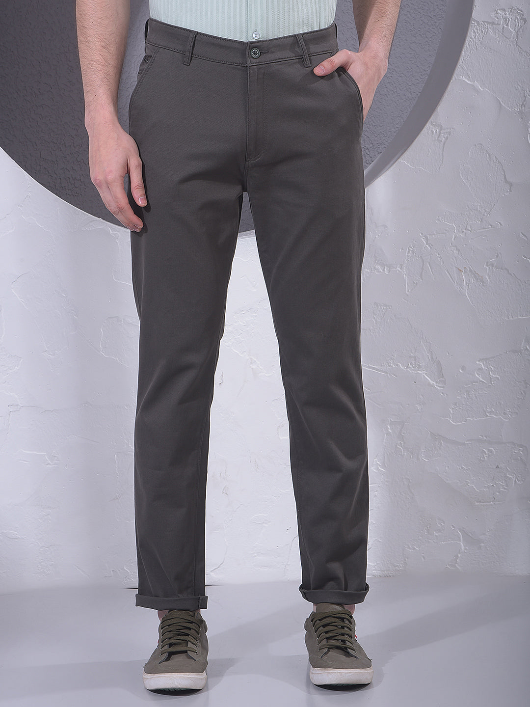 Smart Olive Trousers