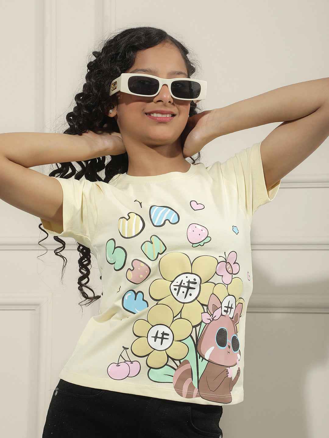 Graphic Print Yellow T-Shirt