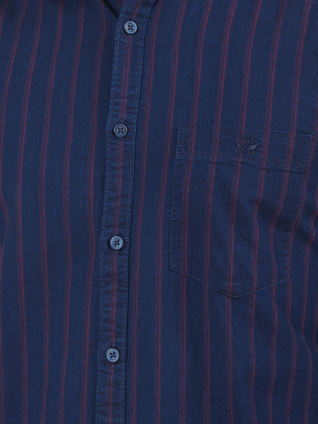 Red Vertical Stripes 100% Cotton Shirt