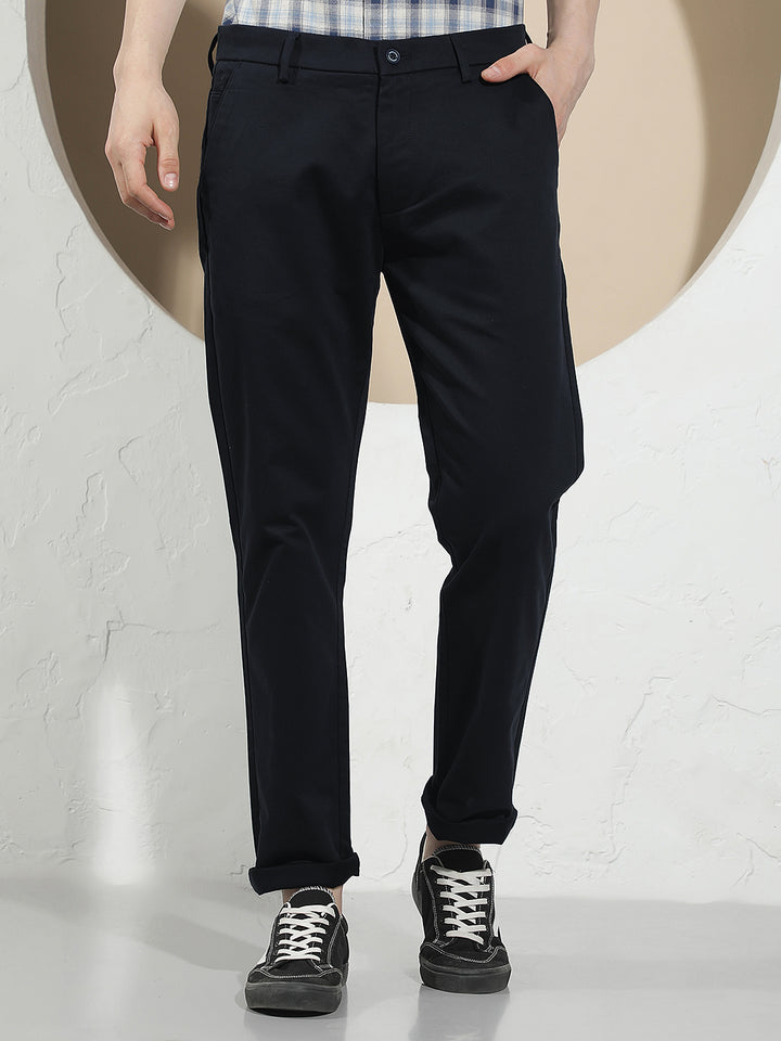 Contemporary Midnight Navy Navy Blue Trousers