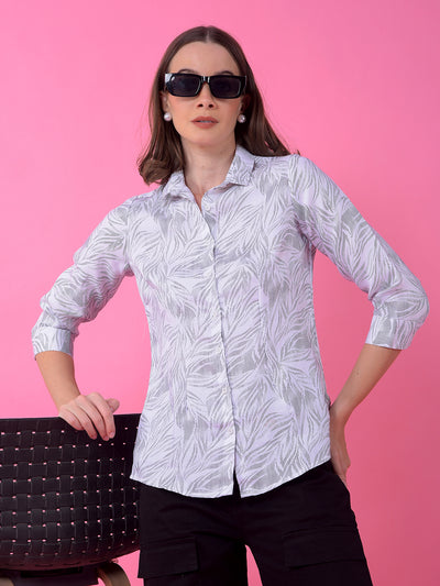 White Printed Shirt