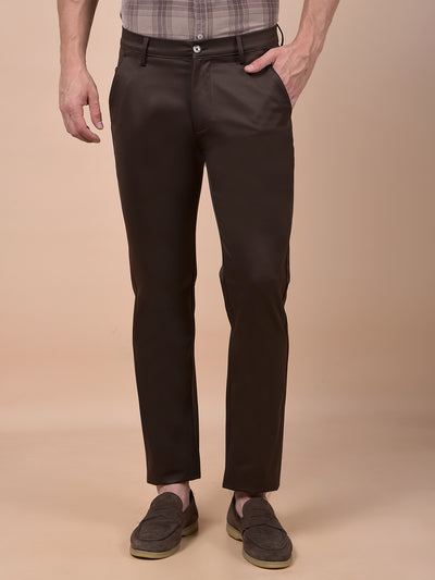Urban Straight Brown Trousers
