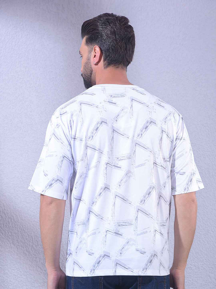 White Printed T-Shirt