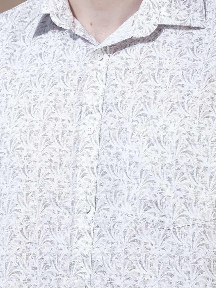 Signature Latte Beige Printed Shirt